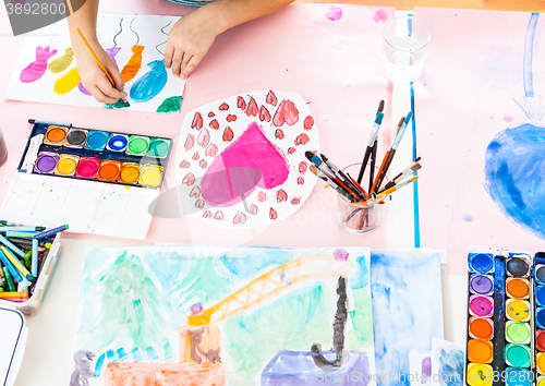 Image of Schoolgirl painting