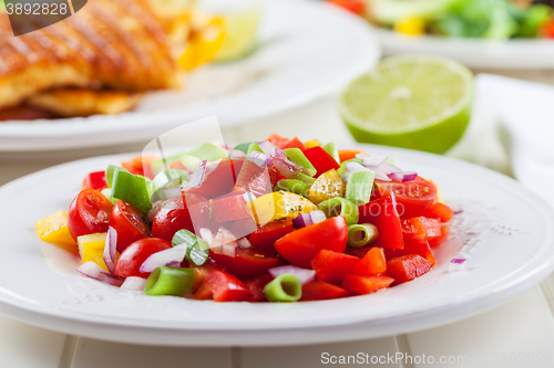 Image of Salsa salad for hot summer