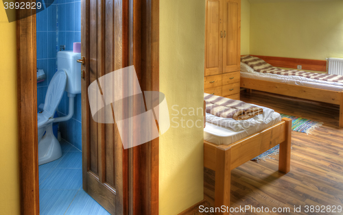 Image of Hostel Room with Bathroom