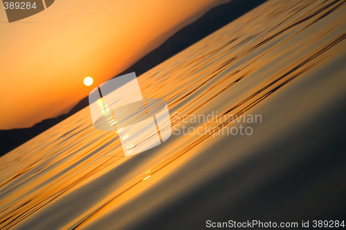 Image of sunset on the sea