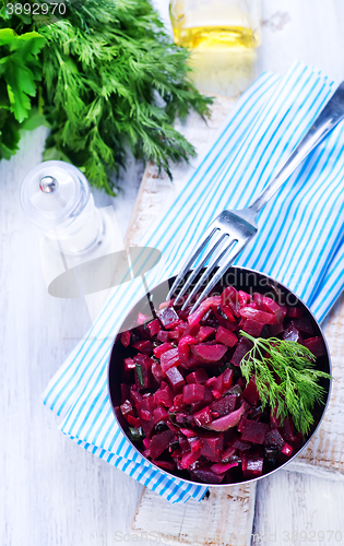 Image of salad with boiled beet