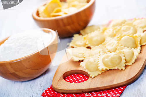 Image of raw ravioli