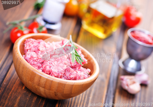 Image of raw minced meat