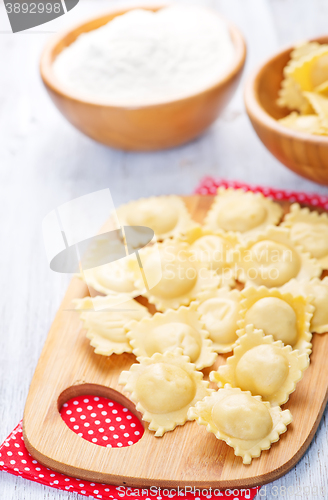 Image of raw ravioli