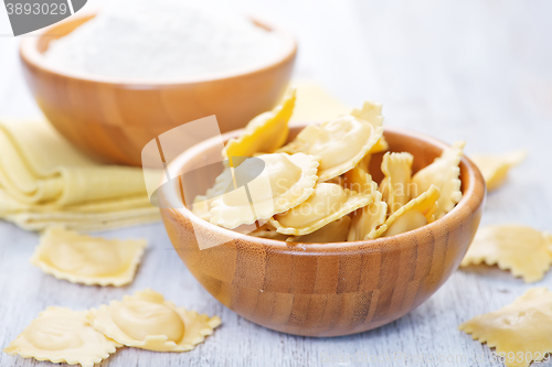 Image of raw ravioli