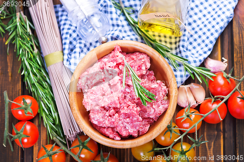 Image of raw minced meat