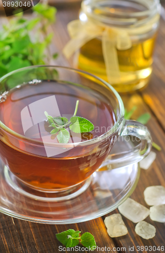 Image of Tea with mint and honey