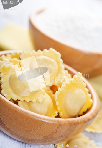 Image of raw ravioli