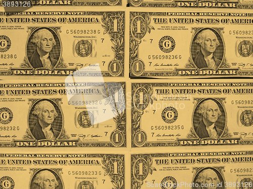 Image of Dollar notes 1 Dollar - vintage