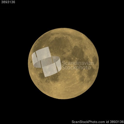 Image of Full moon sepia