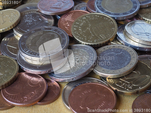 Image of Many Euro coins