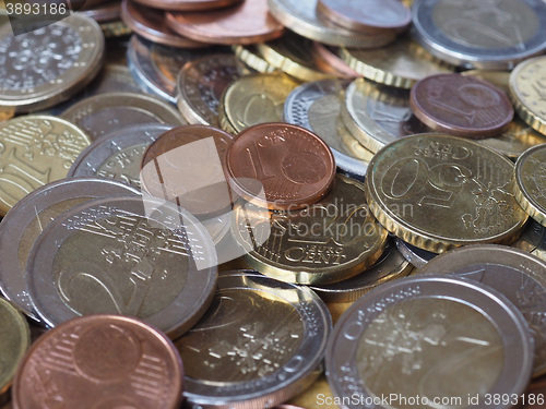 Image of Many Euro coins