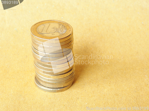 Image of Euro coins pile