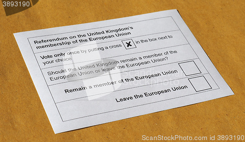 Image of Brexit referendum in UK