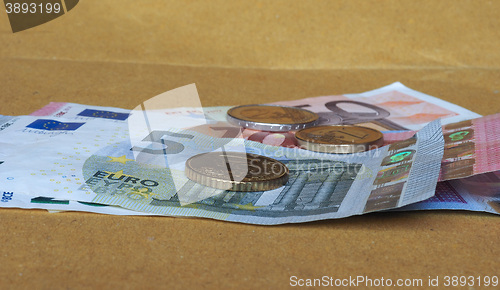 Image of Euro coins and notes
