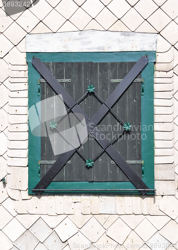 Image of Traditional shutter in bavarian forest