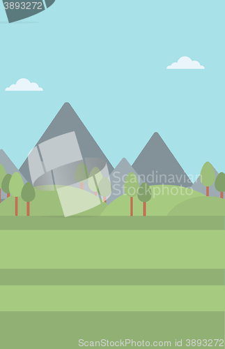 Image of Background of mountain landscape.