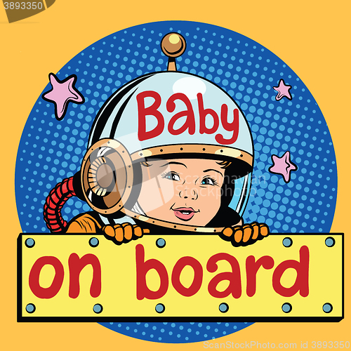 Image of baby on Board astronaut