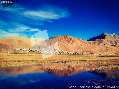 Image of Korzok village on Tso Moriri, Ladakh