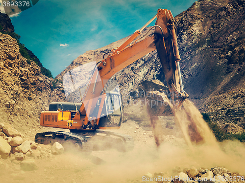 Image of Road construction in Himalayas