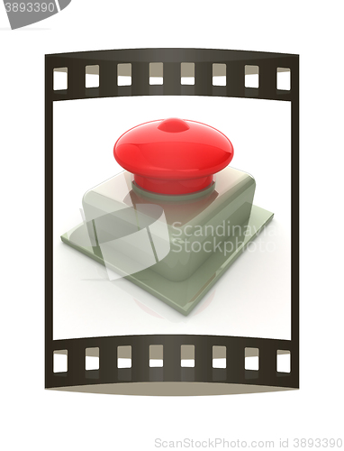 Image of Emergency Button 3d icon. The film strip