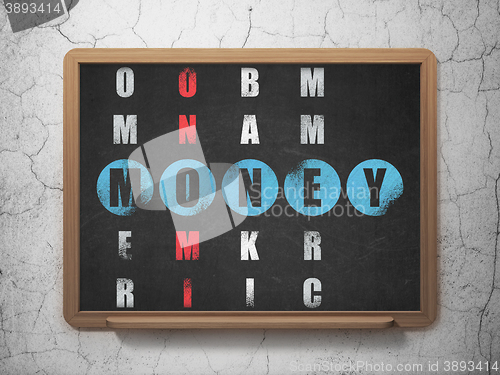 Image of Money concept: Money in Crossword Puzzle