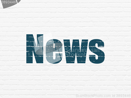 Image of News concept: News on wall background