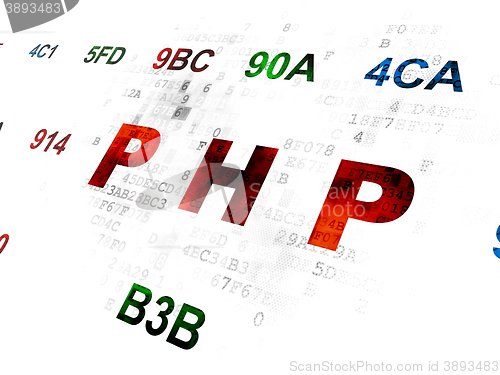 Image of Programming concept: Php on Digital background