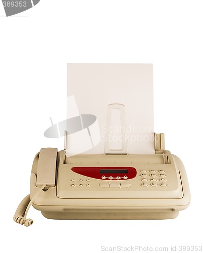 Image of technology isolated fax