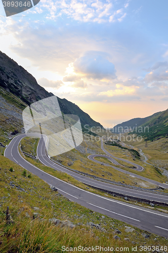 Image of Transfagarasan road, romanian mountain