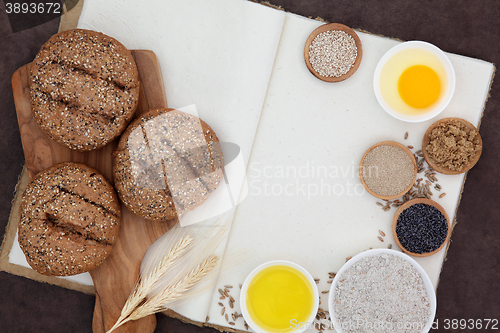 Image of Seeded Brown Rolls and Ingredients