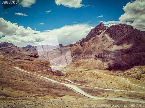 Image of Manali-Leh road in Himalayas