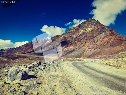 Image of Manali-Leh road in Himalayas