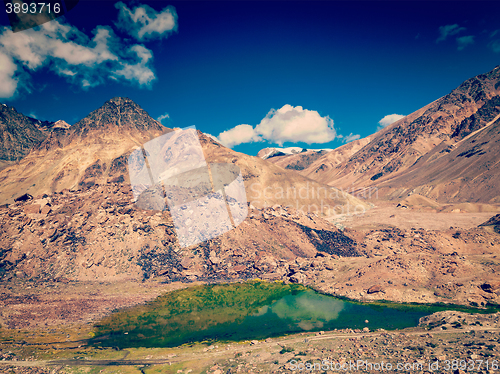 Image of Himalayan landscape with small lake