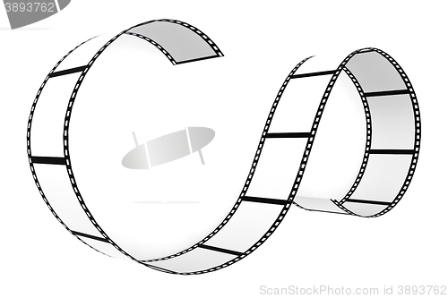 Image of Film strip isolated with white background