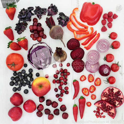 Image of  Healthy Red and Purple Super Food 
