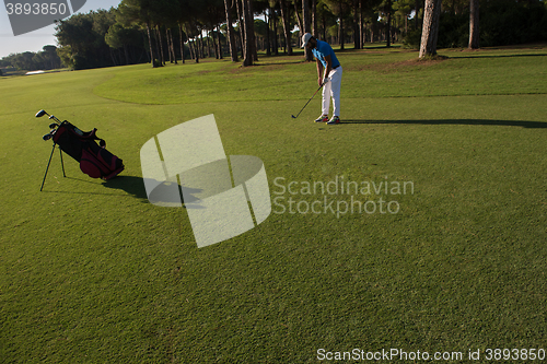 Image of golf player hitting shot