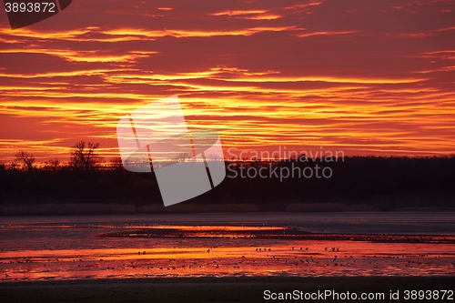 Image of Sunset sky clouds