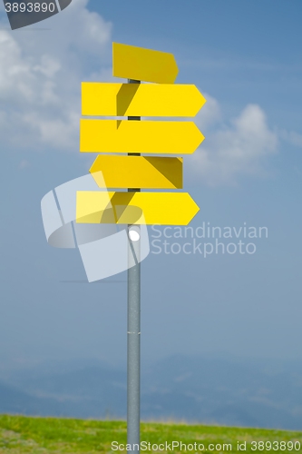 Image of Blank Direction Signs