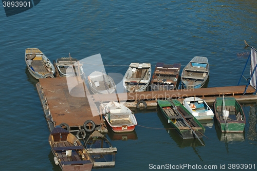 Image of Fishing Boats at a Pier