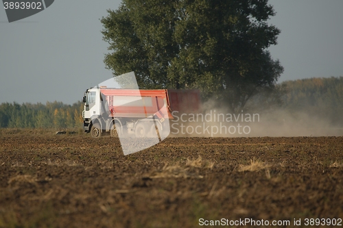 Image of Road construction truck