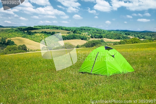 Image of Tents on grass