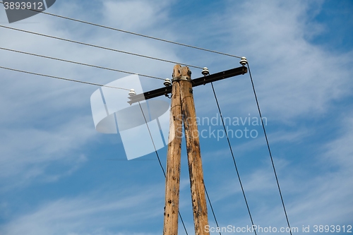 Image of Electric line post