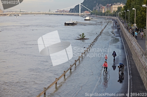 Image of Flooded Budapest Street