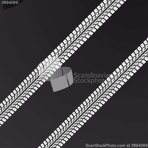 Image of Tire tracks vector