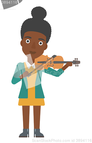 Image of Woman playing violin.