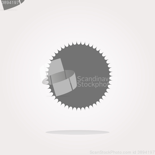 Image of vector white glossy sphere icon button isolated on white. Web Icon Art. Graphic Icon Drawing