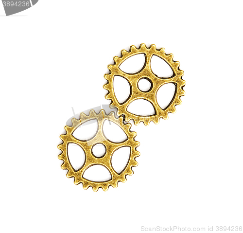 Image of Vintage Mechanical Cogwheel Gears Wheels