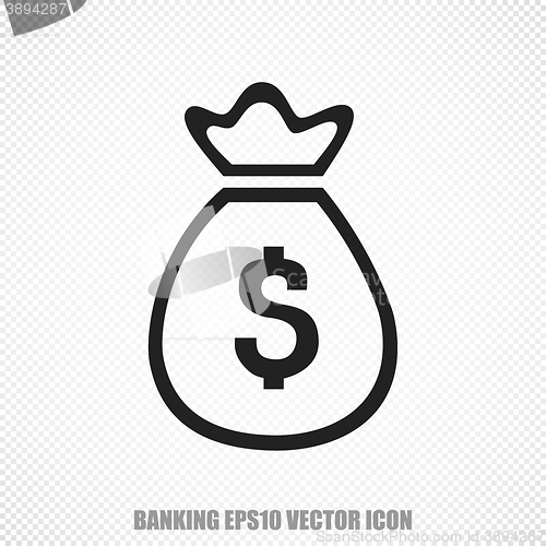 Image of Currency vector Money Bag icon. Modern flat design.