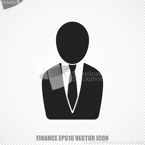 Image of Finance vector Business Man icon. Modern flat design.